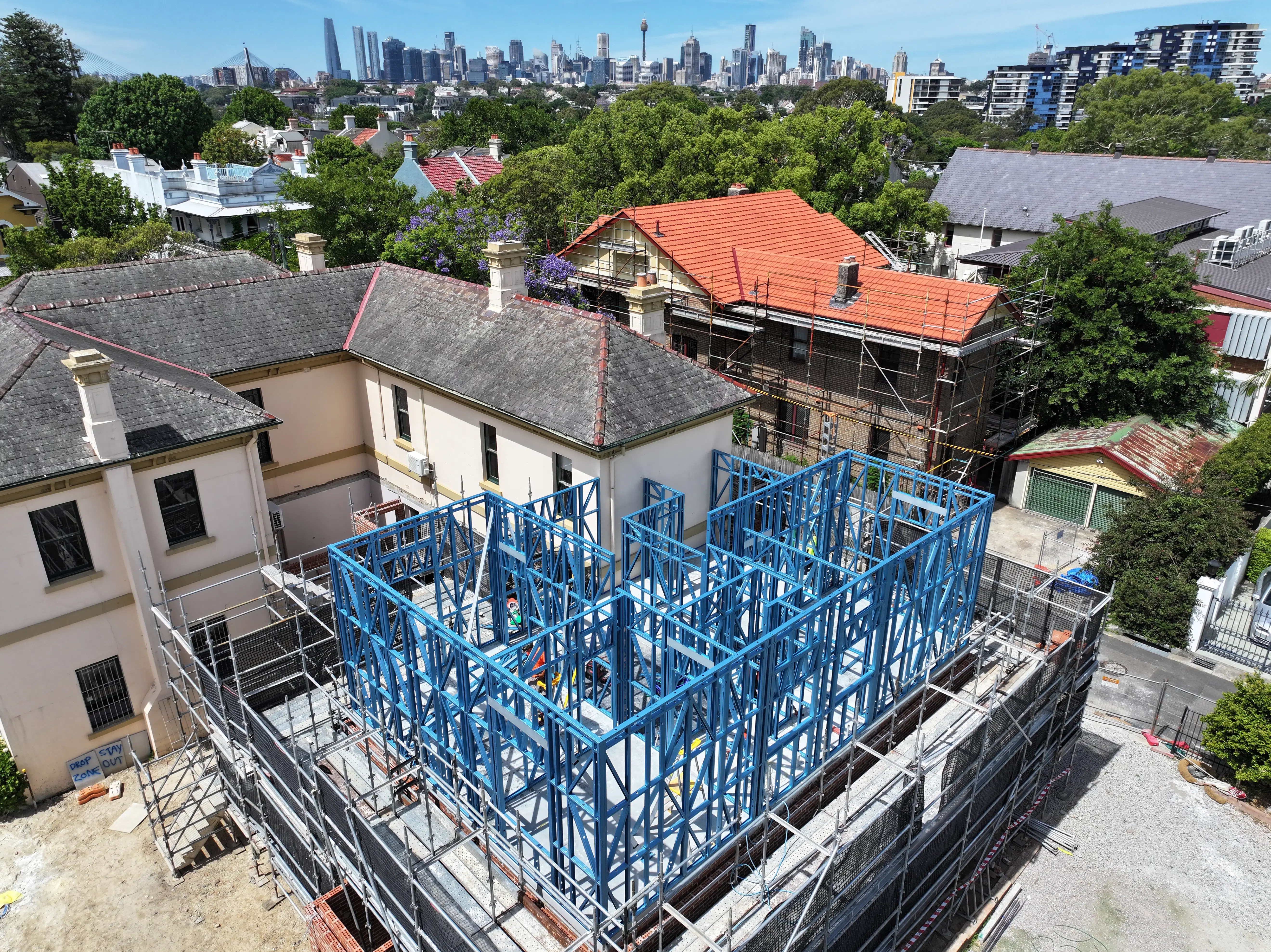 Annandale Parish Centre steel framing project