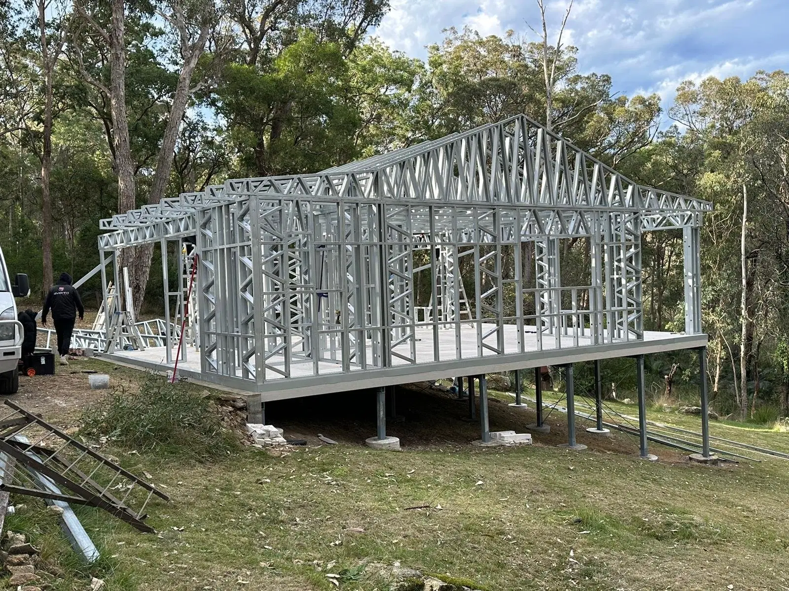 Nelligen Residential steel framing project